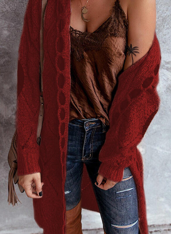 Drune | Modische Strickjacke mit Kapuze