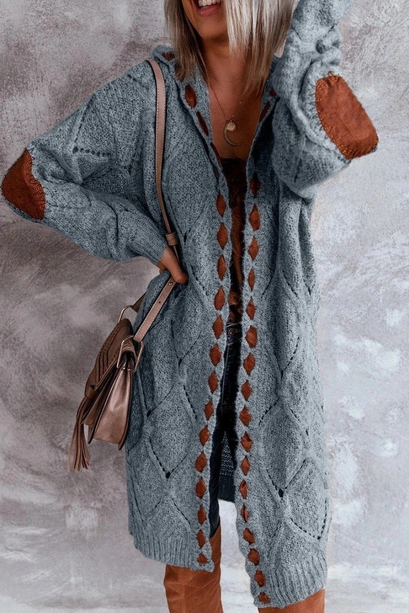 Drune | Modische Strickjacke mit Kapuze