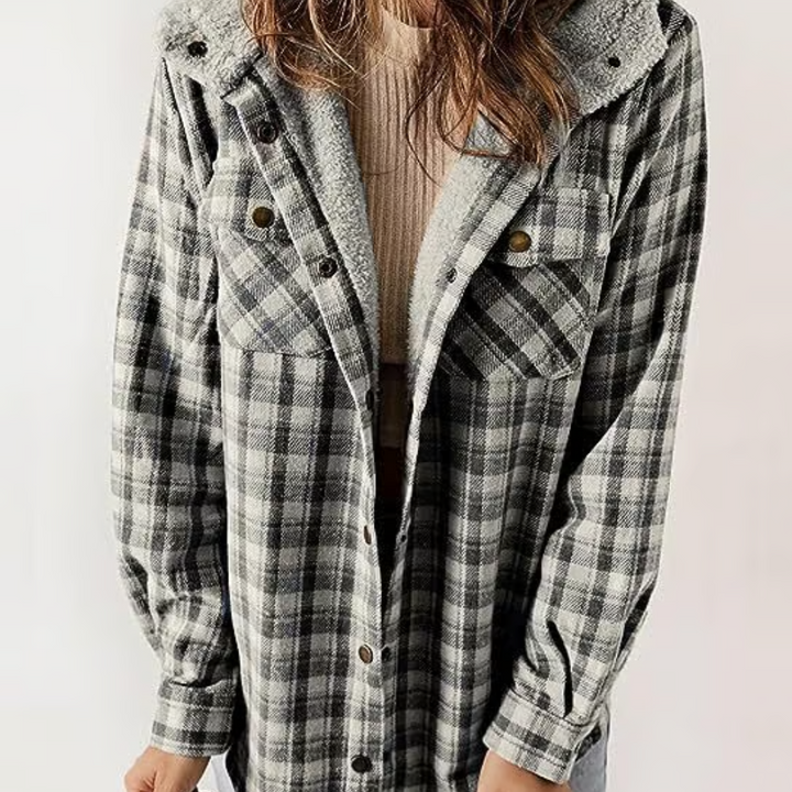 Drune | Karierte Kapuzenjacke – Lässiger Herbst - Look