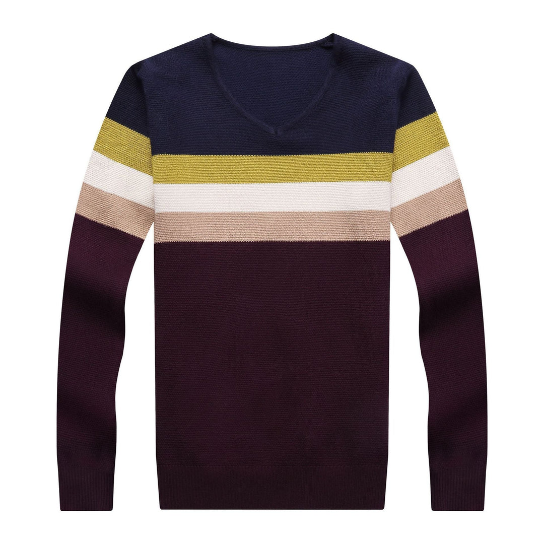 Drune | Stylischer V-Ausschnitt Pullover