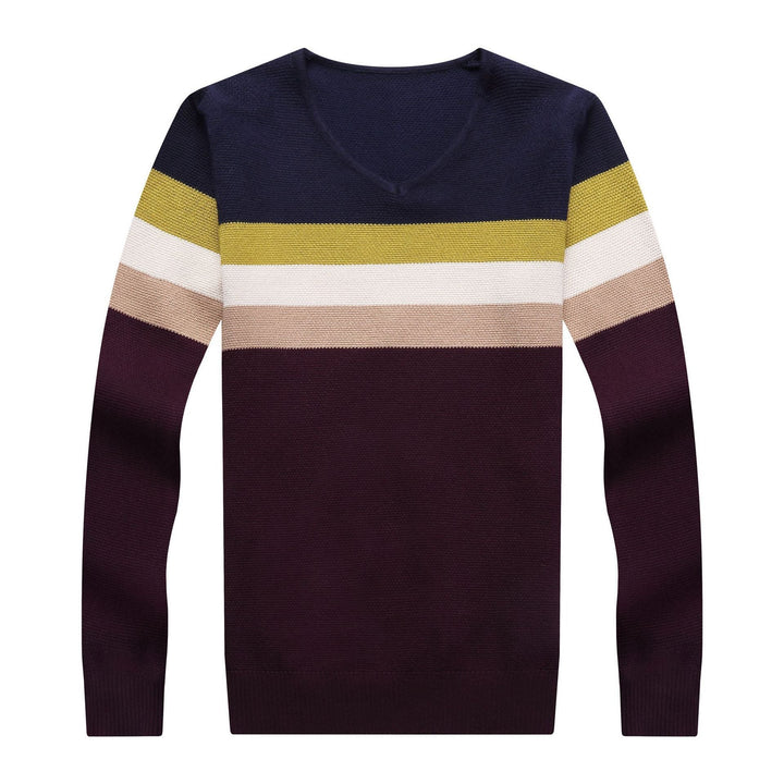 Drune | Stylischer V-Ausschnitt Pullover