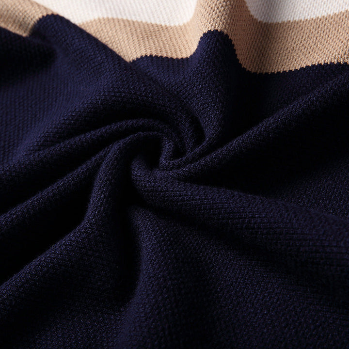 Drune | Stylischer V-Ausschnitt Pullover