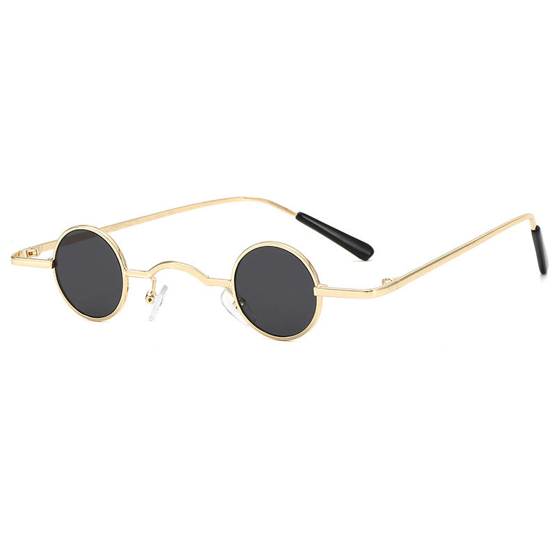 Drune | Retro Sonnenbrille Mit Kleinem Runden Rahmen Für Herren