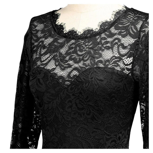Drune | Elegantes Chiffon Kleid Mit Spitzen Einsätzen Für Brautjungfern