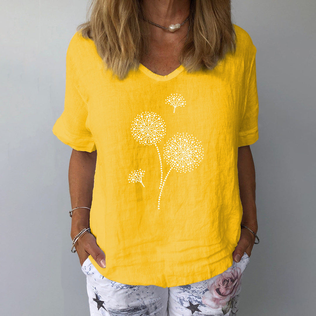 Drune | Lässiges Baumwoll-Leinen Shirt für Damen