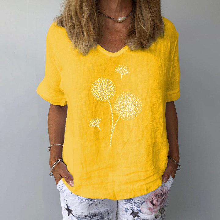 Drune | Lässiges Baumwoll-Leinen Shirt für Damen