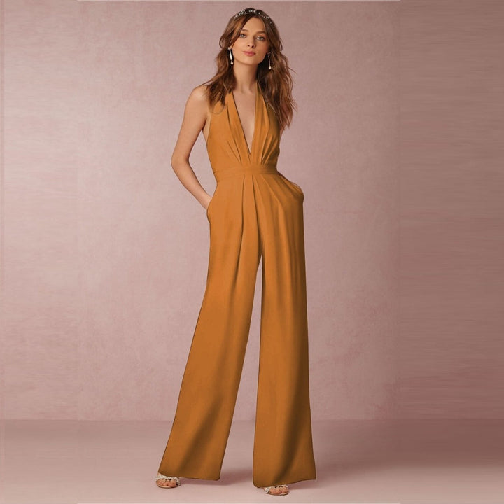 Drune | Ärmelloser Halterneck Jumpsuit