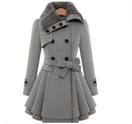 Drune Wollmantel in Slim Fit