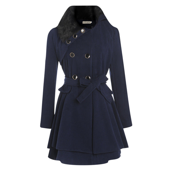 Drune Wollmantel in Slim Fit