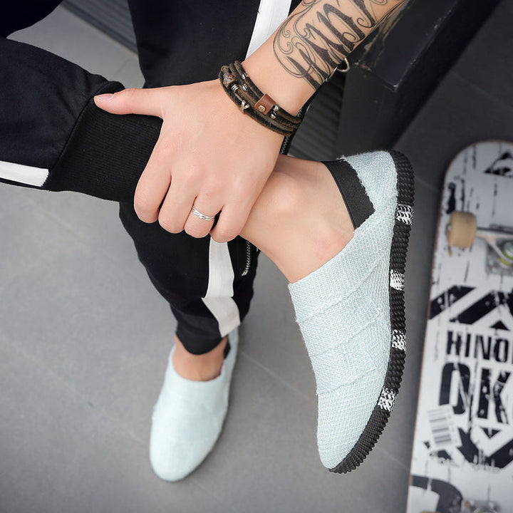 Drune | Frühling Und Sommer Leinen Canvas Schuhe Männer