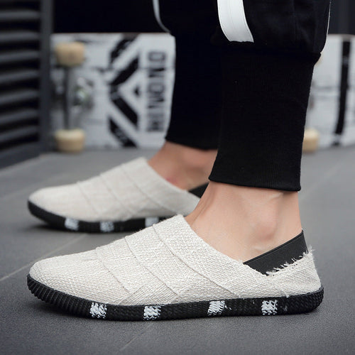 Drune | Frühling Und Sommer Leinen Canvas Schuhe Männer