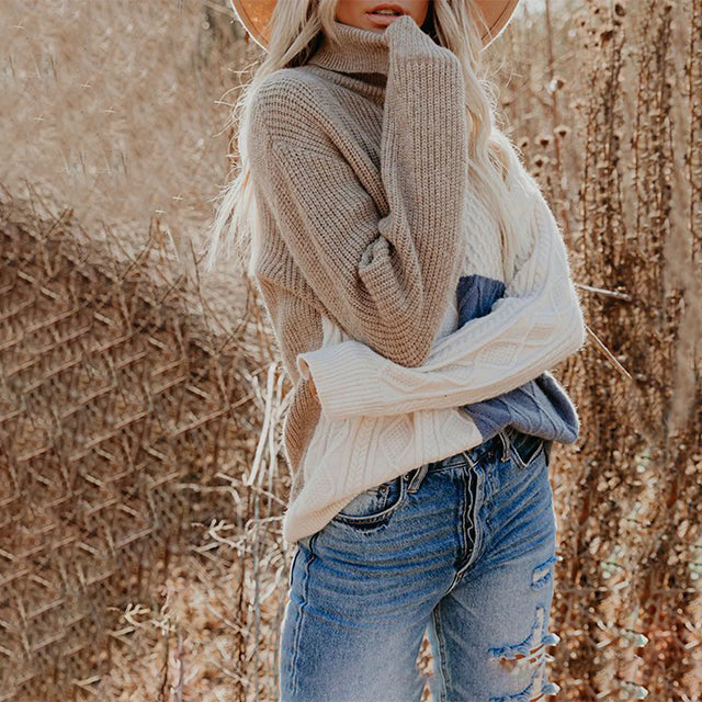 Drune | Strickpatchwork-pullover Acryl Modern, Warm