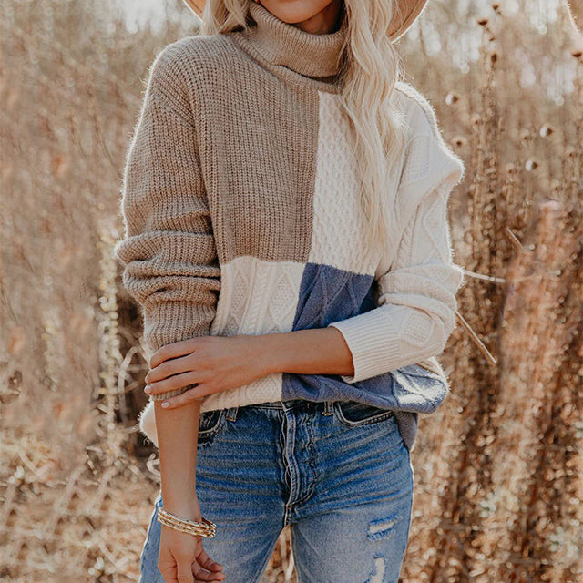 Drune | Strickpatchwork-pullover Acryl Modern, Warm