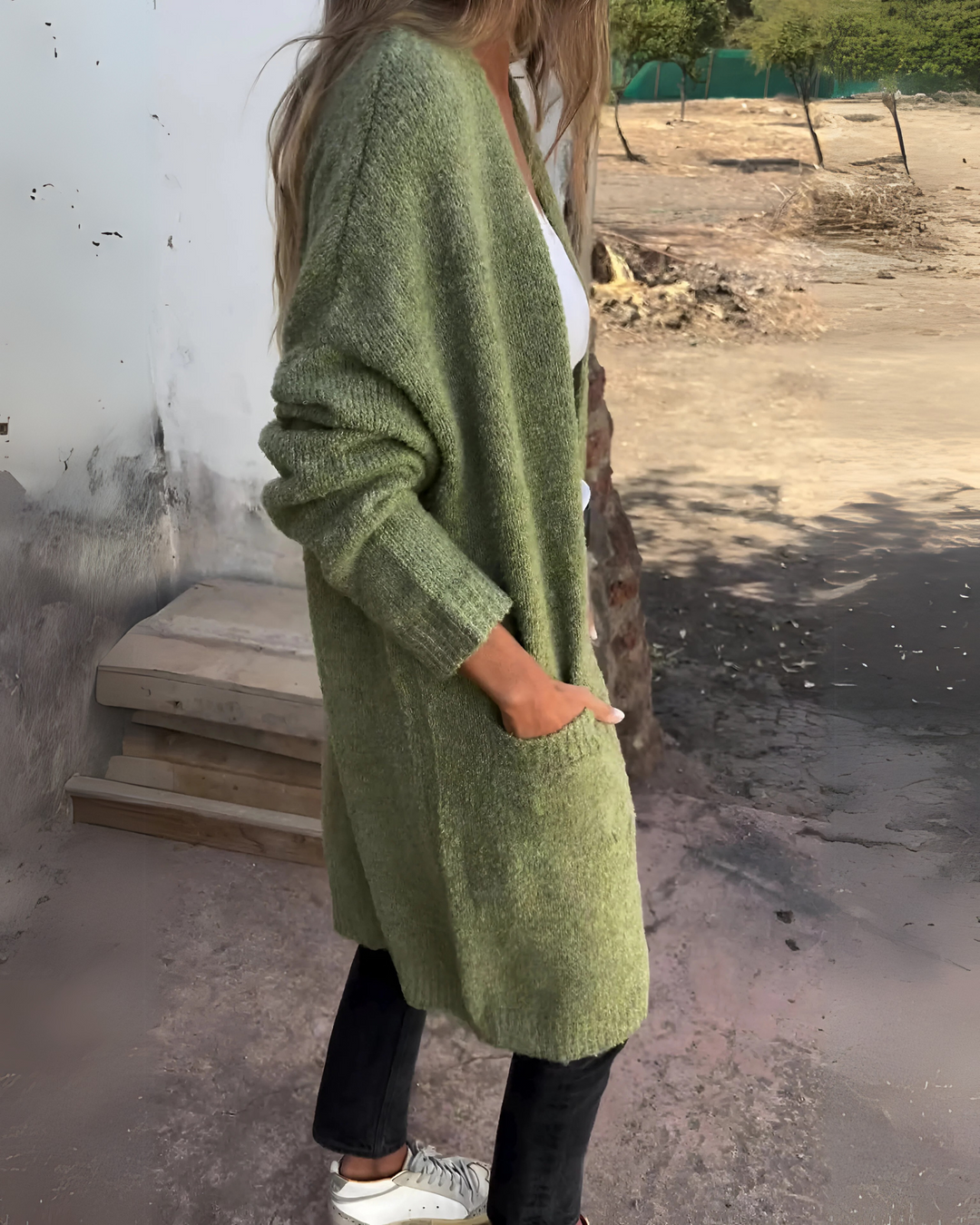 Drune | Lässiger Strick Cardigan mit Taschen