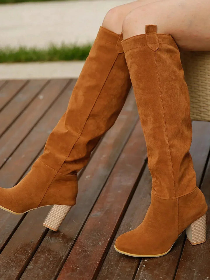 Drune | Wild Kniehohe Stiefel mit Absatz