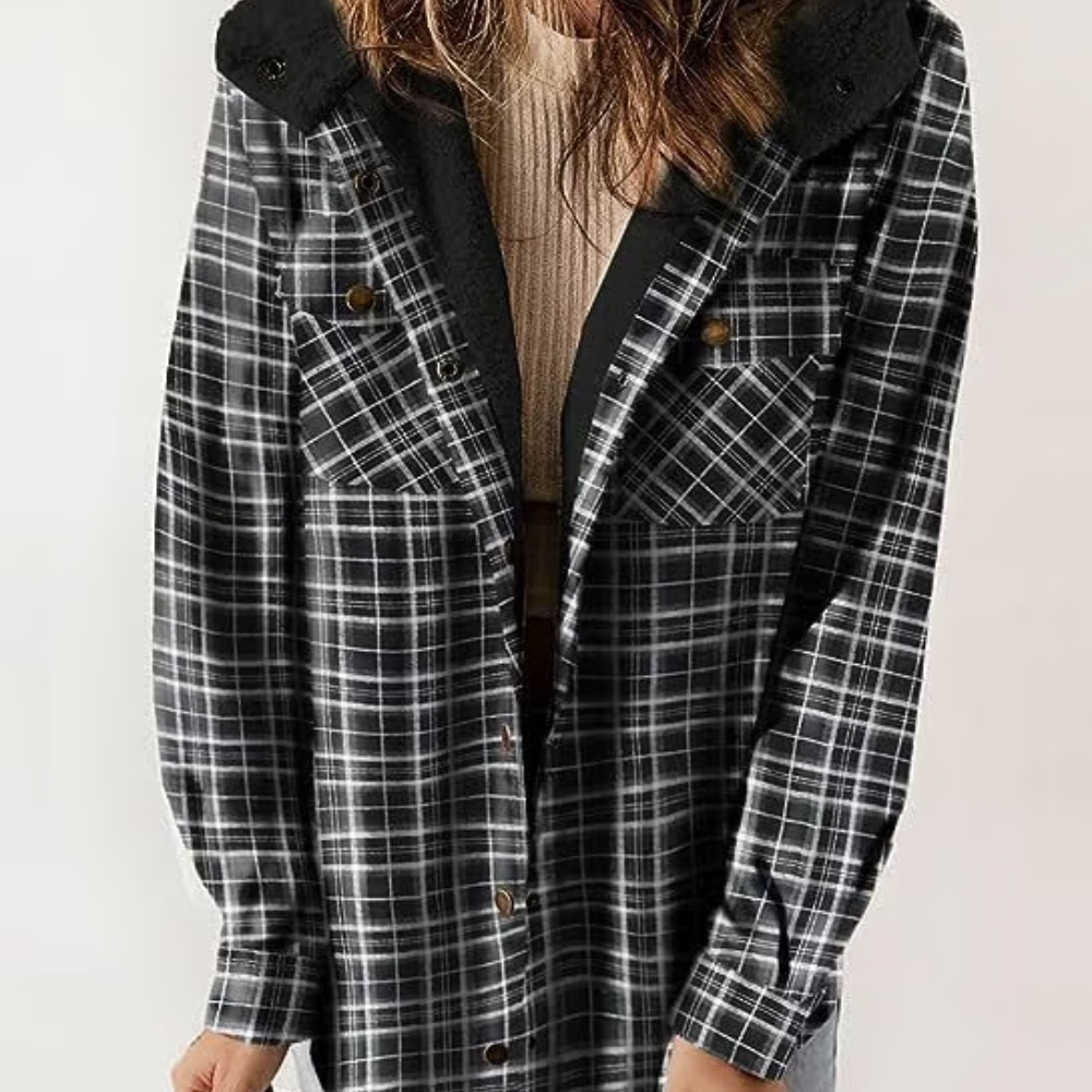 Drune | Karierte Kapuzenjacke – Lässiger Herbst - Look