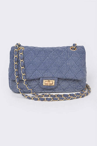 Drune | Denim Gesteppte Umwandelbare Schultertasche
