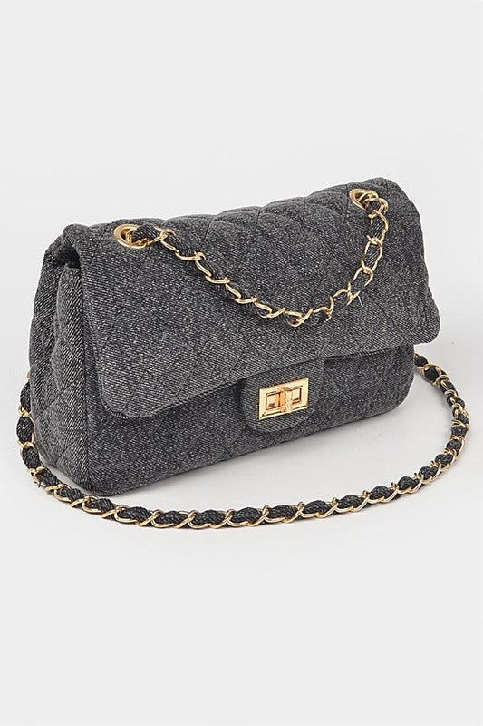 Drune | Denim Gesteppte Umwandelbare Schultertasche