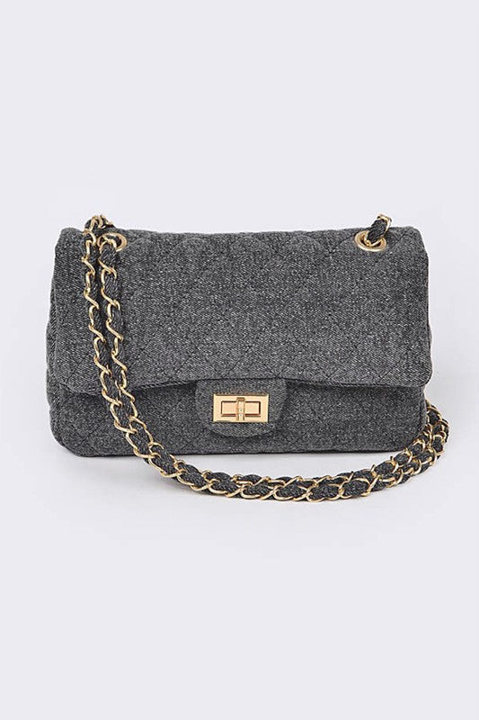 Drune | Denim Gesteppte Umwandelbare Schultertasche