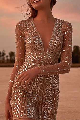 Drune | Paillettenbesetztes Minikleid