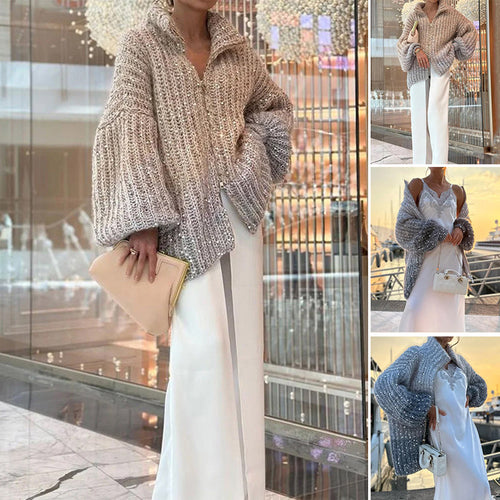 Drune | Knit cardigan with glitter sequins