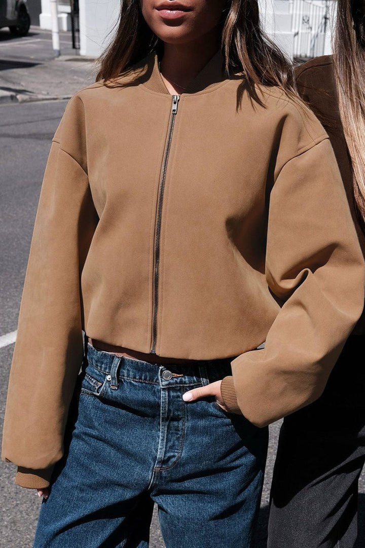 Drune | Fauxsuede Bomberjacke