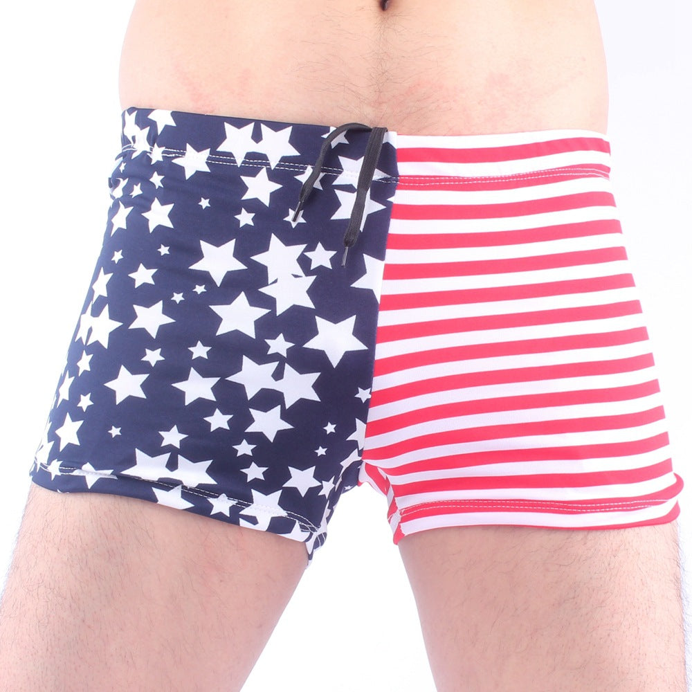Herren Schwimmshorts mit buntem Muster Drune