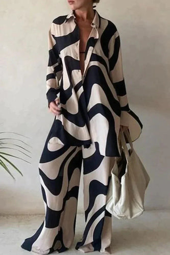 Drune | Modischer Print-Hosenanzug Damen