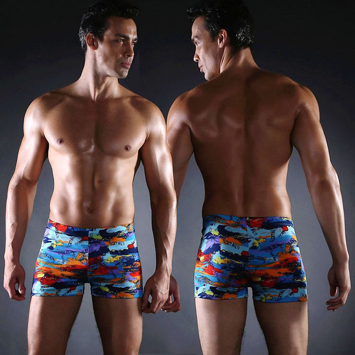 Herren Schwimmshorts mit kreativem Abstract-Muster Drune