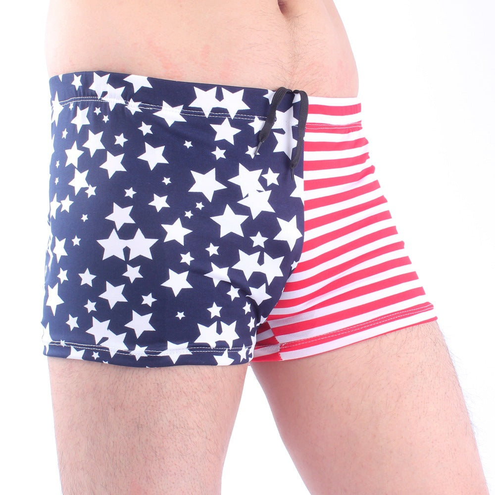 Herren Schwimmshorts mit buntem Muster Drune