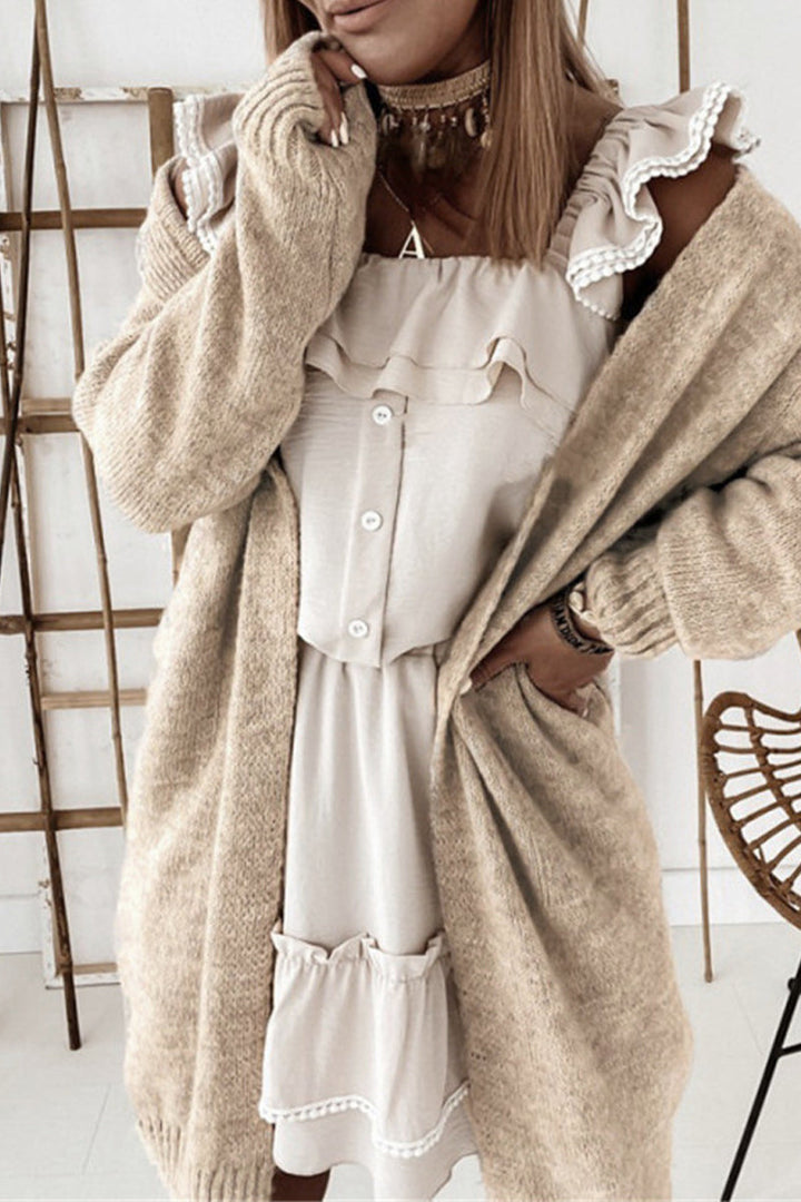 Drune | Offene Front Strickjacke