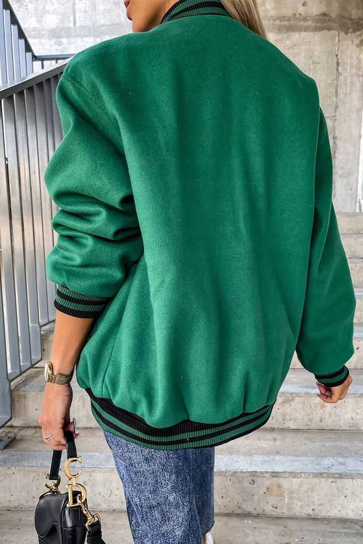 Drune | Street Color Block Buckle Kontrast O Neck Jacke(4 Farben)