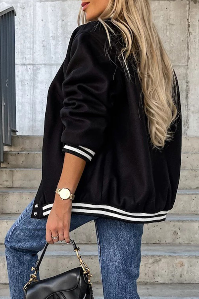 Drune | Street Color Block Buckle Kontrast O Neck Jacke(4 Farben)