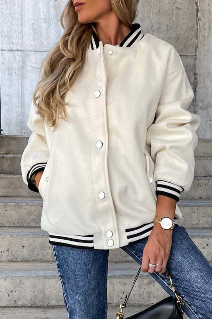 Drune | Street Color Block Buckle Kontrast O Neck Jacke(4 Farben)