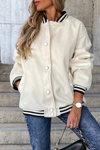 Drune | Street Color Block Buckle Kontrast O Neck Jacke(4 Farben)