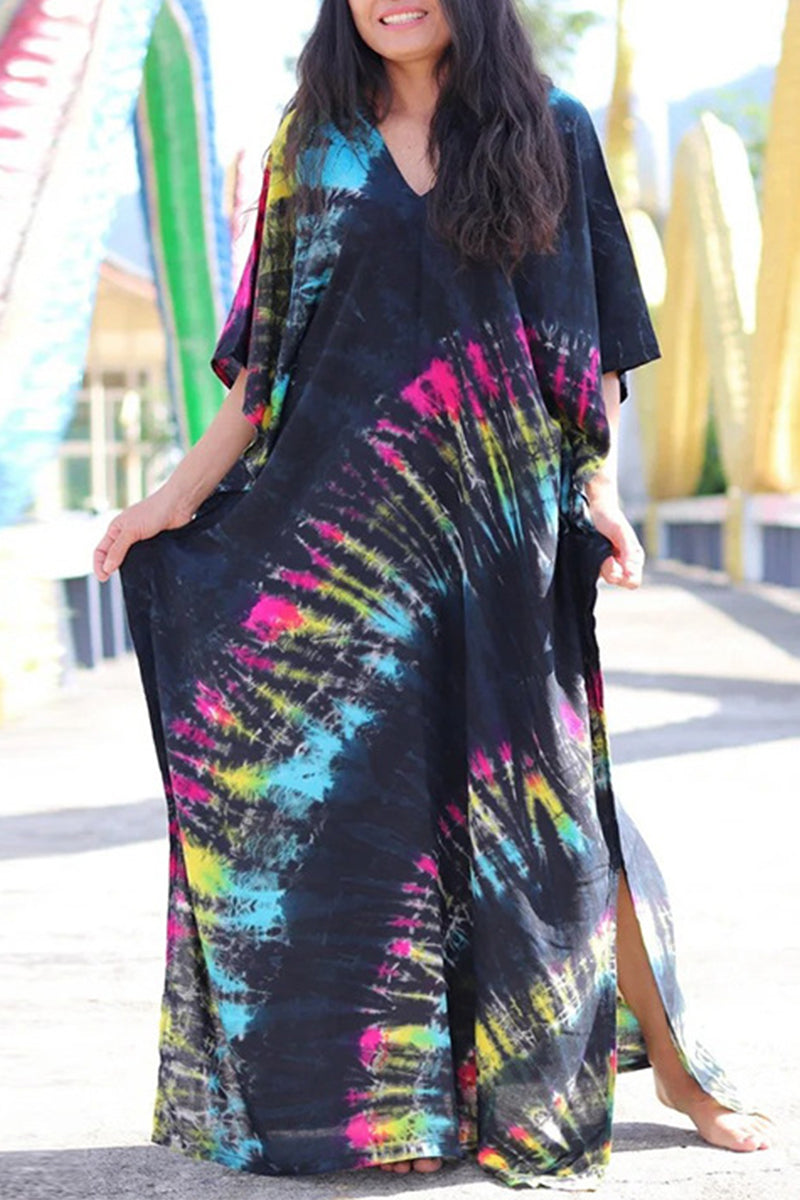 Drune | Lässige Ferien Druck Badebekleidung Cover Up