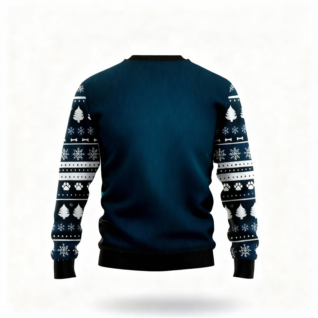 Drune | Tier- & Weihnachtsgeschenk Muster Druck - Vintage Weihnachtsikone Ugly Sweater