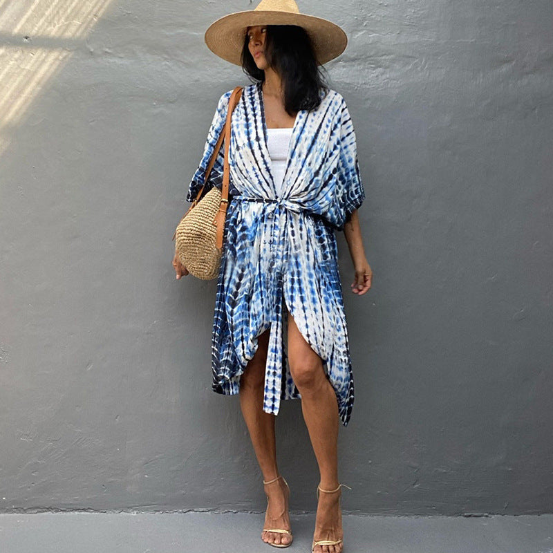 Drune | Glamouröse Sonnenschutz Resort Strandkleid Cover Up
