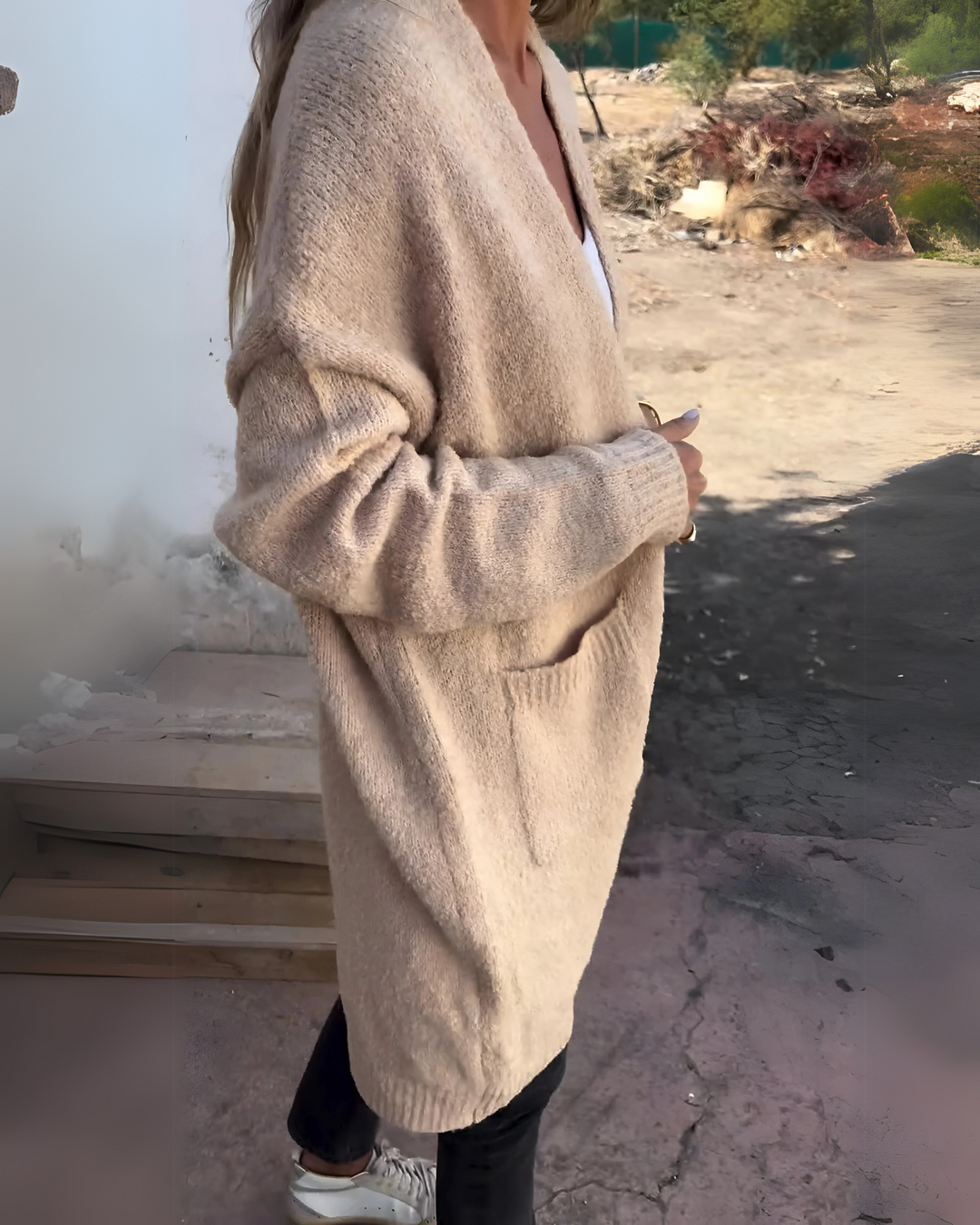 Drune | Lässiger Strick Cardigan mit Taschen
