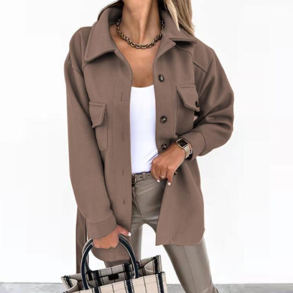 Drune - Damen urban klassischer Mantel
