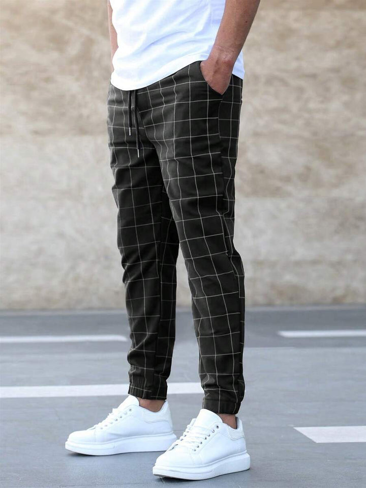 Drune | Elegante Gitter Elite Hosen