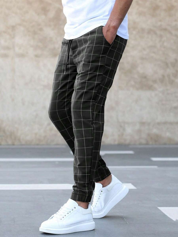Drune | Elegante Gitter Elite Hosen