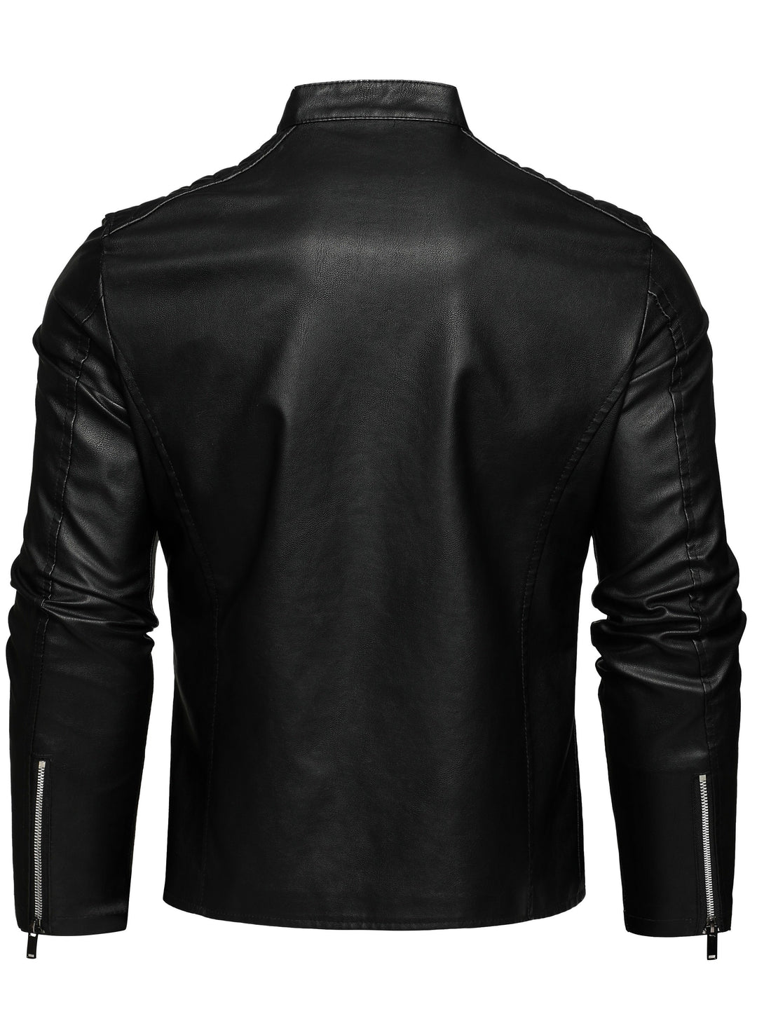 Drune | Stylische Lederjacke mit Reißverschluss