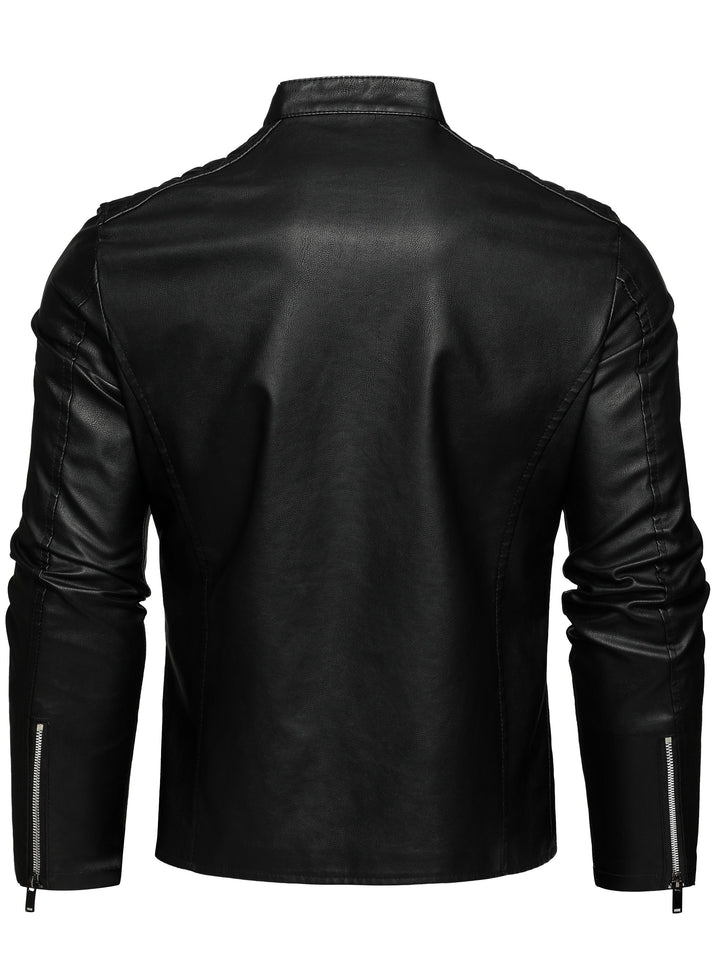 Drune | Stylische Lederjacke mit Reißverschluss