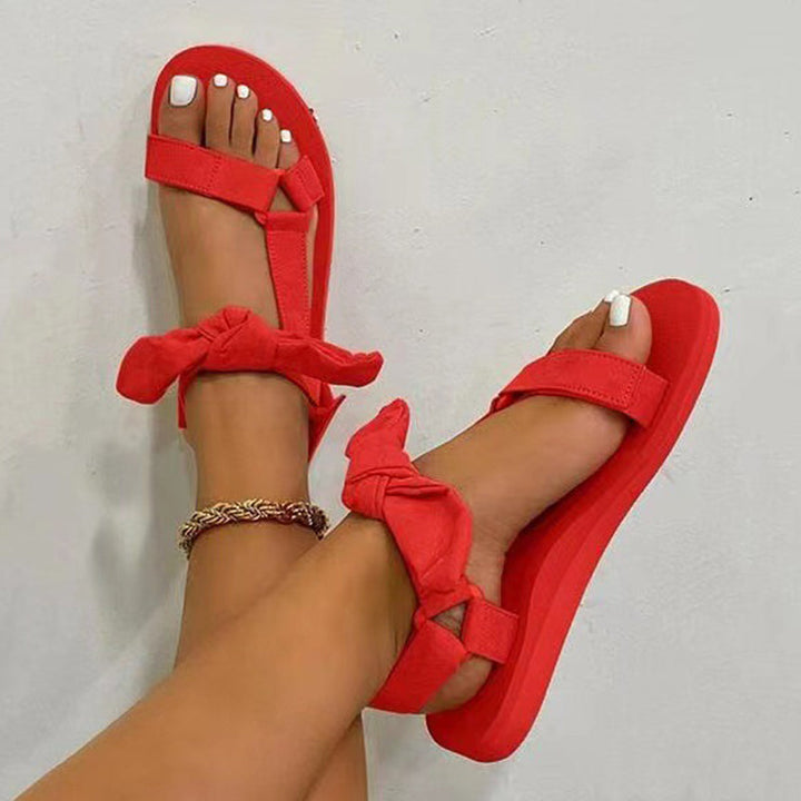 Drune | Leger mit Bogen Offene Schuhe