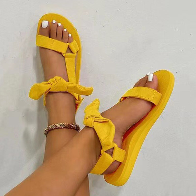 Drune | Leger mit Bogen Offene Schuhe