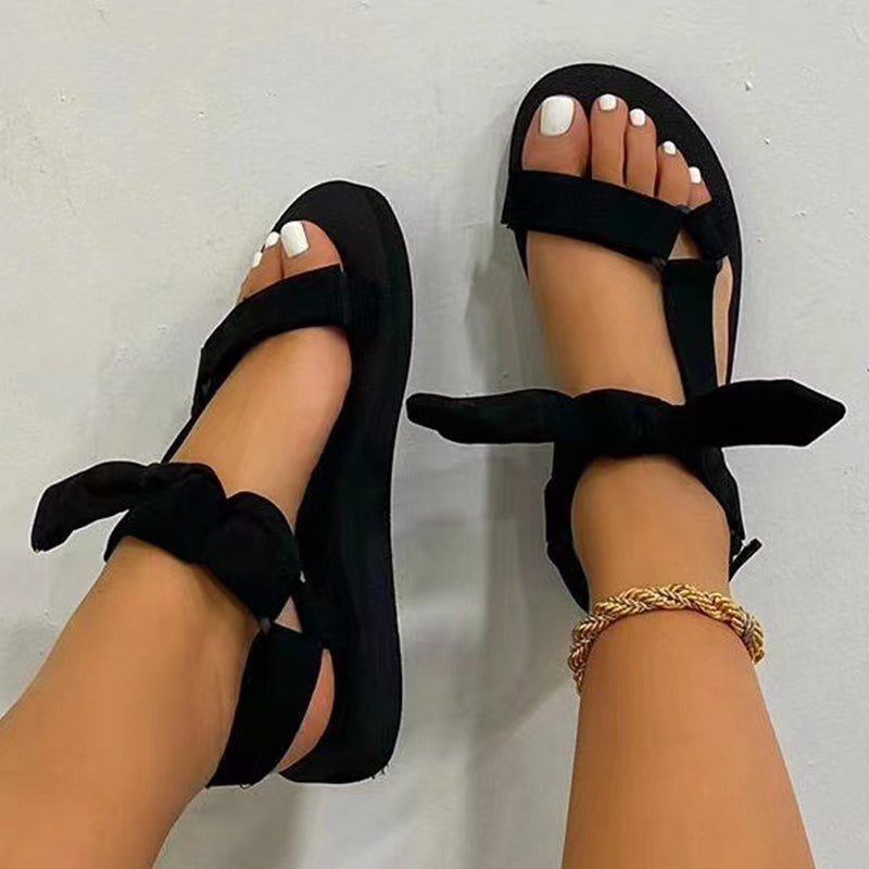 Drune | Leger mit Bogen Offene Schuhe