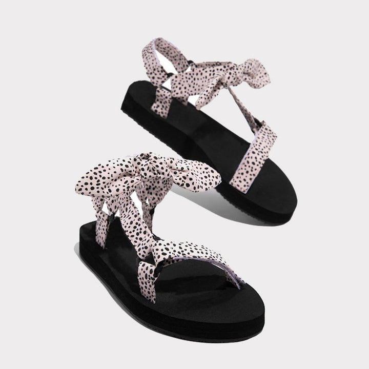 Drune | Leger mit Bogen Offene Schuhe