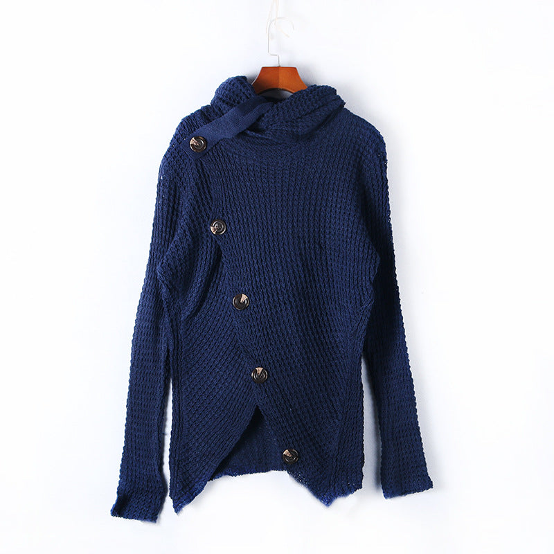 Damen Strickjacke mit asymmetrischem Schnitt und Kragen Drune