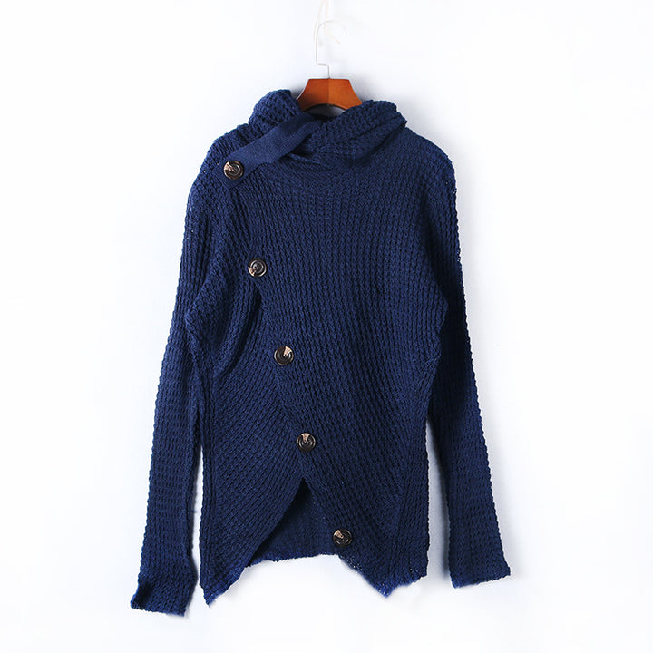 Damen Strickjacke mit asymmetrischem Schnitt und Kragen Drune